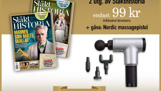 Släkthistoria + gåva: Nordic massagepistol